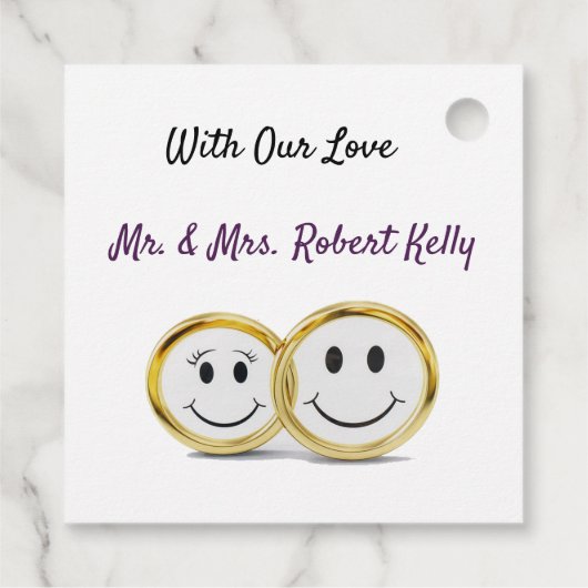 Persoonlijke Trouwringen Bedankjes Labels (Achterkant)