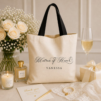 Persoonlijke trouwtas voor de getuige van de bruid tote bag