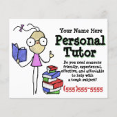 Persoonlijke Tutor.Tutoring.Study Help. Promotie Flyer (Voorkant)
