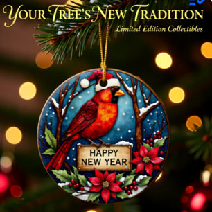 Persoonlijke Tweezijdige Kardinaal Ornament