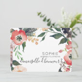 persoonlijke uitnodiging bruidsmeisje (Staand voorkant)