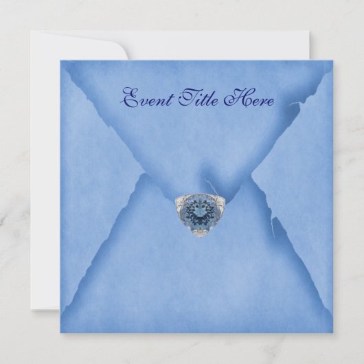 Persoonlijke uitnodiging voor feestje met juwelen (Voorkant)