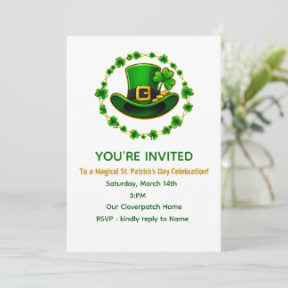 Persoonlijke uitnodigingskaart voor St. Patrick's