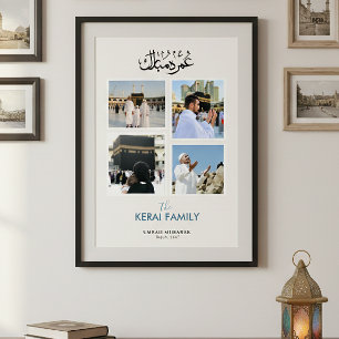 Persoonlijke Umrah Mubarak Fotocollage Islamitisch Poster