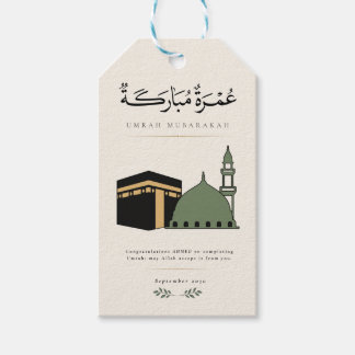 Persoonlijke Umrah Mubarakah Cadeaulabel