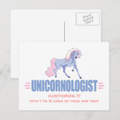 Persoonlijke Unicorn Briefkaart (Voorkant / Achterkant)