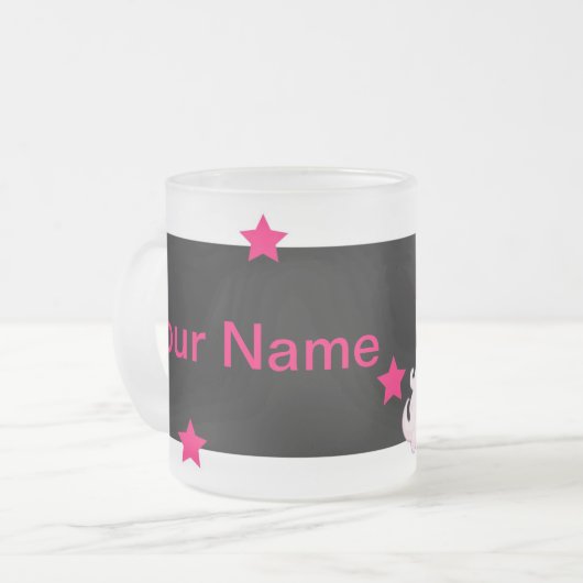 Persoonlijke Unicorn-Mok Matglas Koffiemok (Voorkant links)