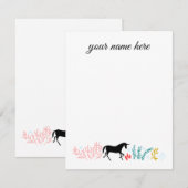 Persoonlijke Unicorn-notiecards Notitiekaartje (Voorkant / Achterkant)