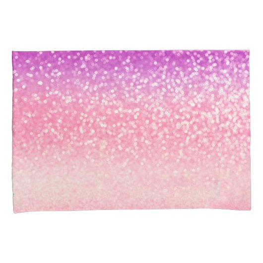 Persoonlijke Unicorn Ombre Glitter Pillow-Hoesjes Kussensloop (Voorkant-Rechts)