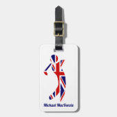 Persoonlijke Uniefouancering Bagagelabel (Voorkant verticaal)