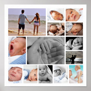 Persoonlijke Unieke Fotocollage Poster