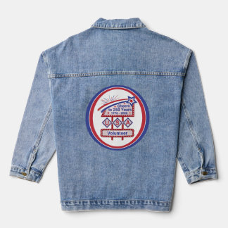 Persoonlijke USA 250 – Patriottische Retro Marquee Denim Jacket
