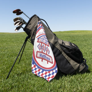 Persoonlijke USA 250 – Patriottische Retro Marquee Golfhanddoek