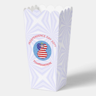 Persoonlijke USA-vlag engel oma Popcorn Bedankdoosjes