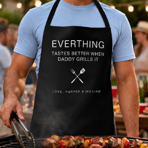Persoonlijke Vader BBQ Grill Meester Vaderdag Schort