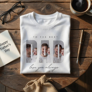 Persoonlijke Vader Foto Beste Papa Ooit Op Maat T-shirt