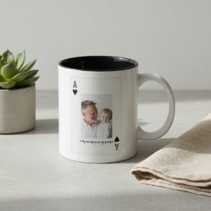 Persoonlijke Vader Fotomok   Aaskaart op Maat Mok