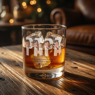 Persoonlijke Vader Op Maat Gemaakt Fotocadeau Whisky Glas