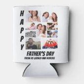 Persoonlijke Vaderdag 9 Foto-collage Blikjeskoeler (Voorkant)
