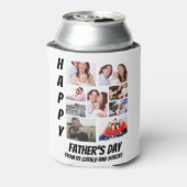 Persoonlijke Vaderdag 9 Foto-collage Blikjeskoeler (Blikje Achterkant)