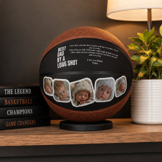 Persoonlijke Vaderdag Beste Papa Bij Lange Afstand Basketbal