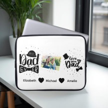 Persoonlijke Vaderdag Laptop Hoes