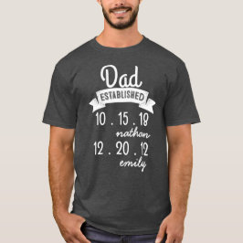 Persoonlijke Vaderdag van papa Shirt