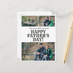 Persoonlijke Vaderdag-vishasfoto Briefkaart
