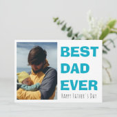 Persoonlijke Vaderdagkaart met foto Feestdagenkaart (Staand voorkant)