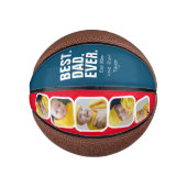 Persoonlijke vaders Dag Foto Gift Best Dad ever Basketbal (Voorkant)