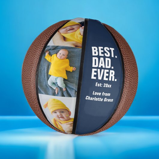 Persoonlijke vaders Dag Foto Gift Best Dad ever Basketbal