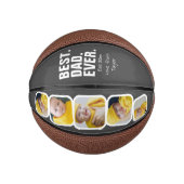 Persoonlijke vaders Dag Foto Gift Best Dad ever Basketbal (Voorkant)