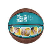Persoonlijke vaders Dag Foto Gift Best Dad ever Basketbal (Voorkant)
