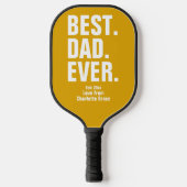 Persoonlijke vaders Dag Foto Gift Best Dad ever Pickleball Paddle (Voorkant)
