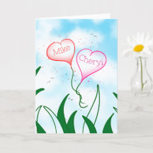 Persoonlijke Valentijnkaart voor koppels Namen
