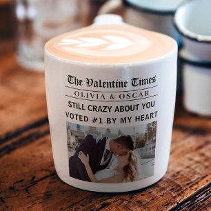 Persoonlijke Valentijns Krant Espresso Kop