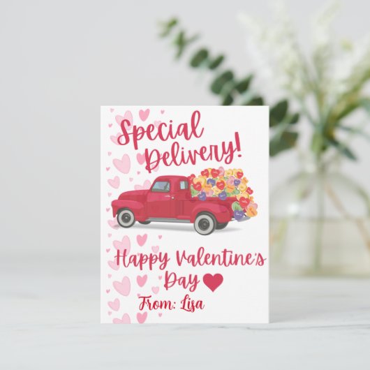 Persoonlijke Valentijnsdag Feestdagenkaart (Staand voorkant)