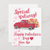 Persoonlijke Valentijnsdag Feestdagenkaart (Voorkant / Achterkant)