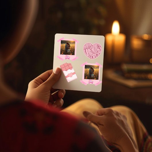Persoonlijke Valentijnsdag Plat Kaart