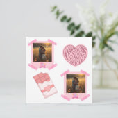 Persoonlijke Valentijnsdag Plat Kaart (Staand voorkant)