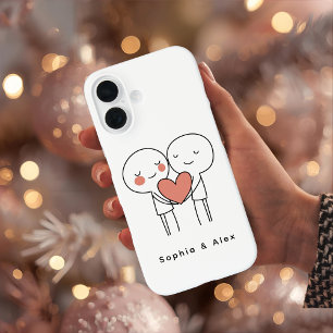 Persoonlijke valentijnskaart voor koppel-matching iPhone 16 hoesje