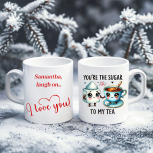Persoonlijke Valentijnsmok Funny Food Cadeaubokaal Koffiemok