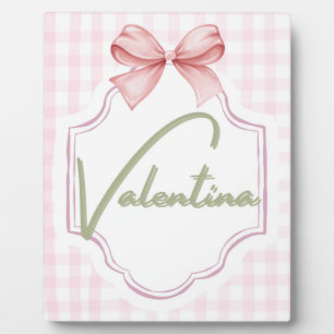Persoonlijke Valentina Baby Meisje Slaapkamer Ging Fotoplaat