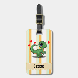 Persoonlijke Velociraptor Dinosaur Bag Tag Bagagelabel