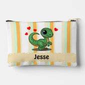 Persoonlijke Velociraptor Dinosaur Potloodetui Etui (Achterkant)