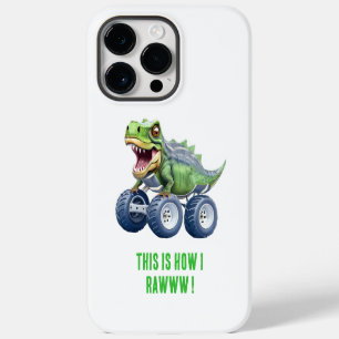 Persoonlijke verjaardag van een dinosaurus monster iPhone 14 pro max hoesje