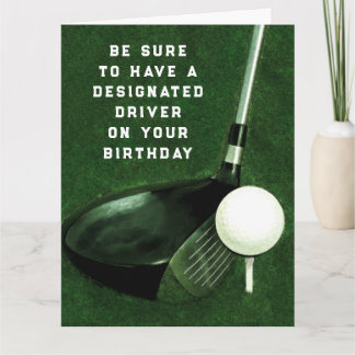 Persoonlijke verjaardag voor golf kaart