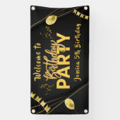 Persoonlijke verjaardags Welkom Banner (Verticaal)