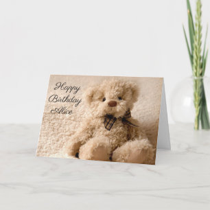 Persoonlijke verjaardagskaart - Knuffel Teddy Kaart