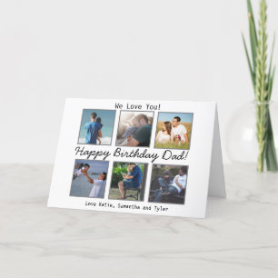 Persoonlijke verjaardagskaart met foto voor papa kaart